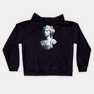 Goddess Minerva Bust Kids Hoodie